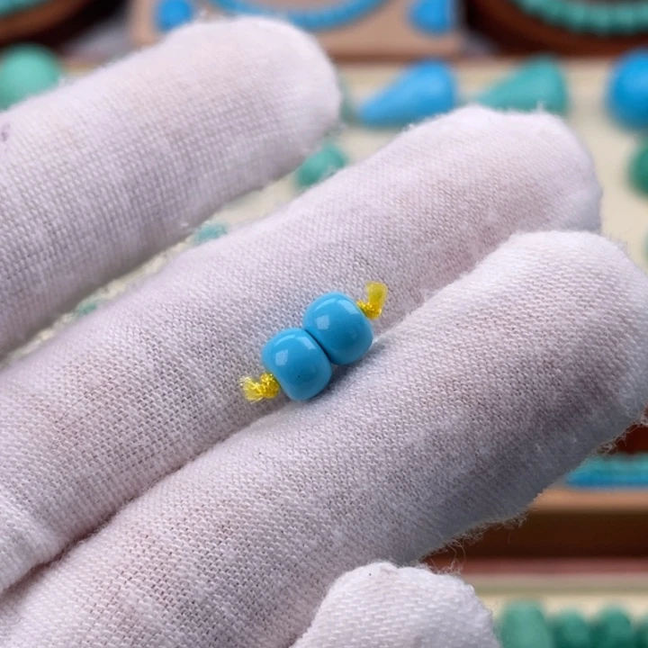 精品蓝色小老型一对卡6.3mm