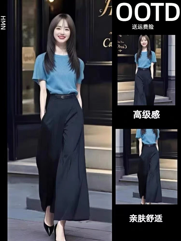 (XI ZI女装）  8302夏季休闲时尚针织减龄高级纯色显瘦上衣