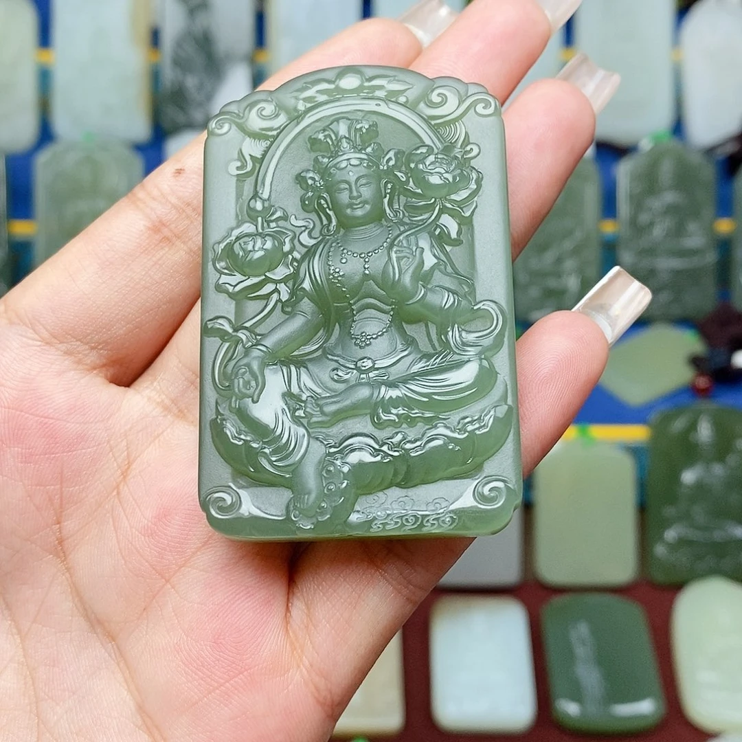 和田玉未镶嵌颈饰