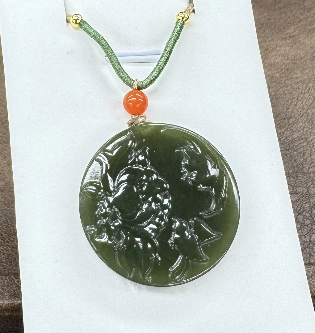 和田玉·花开富贵诸事圆满吊坠（多样性发其一）