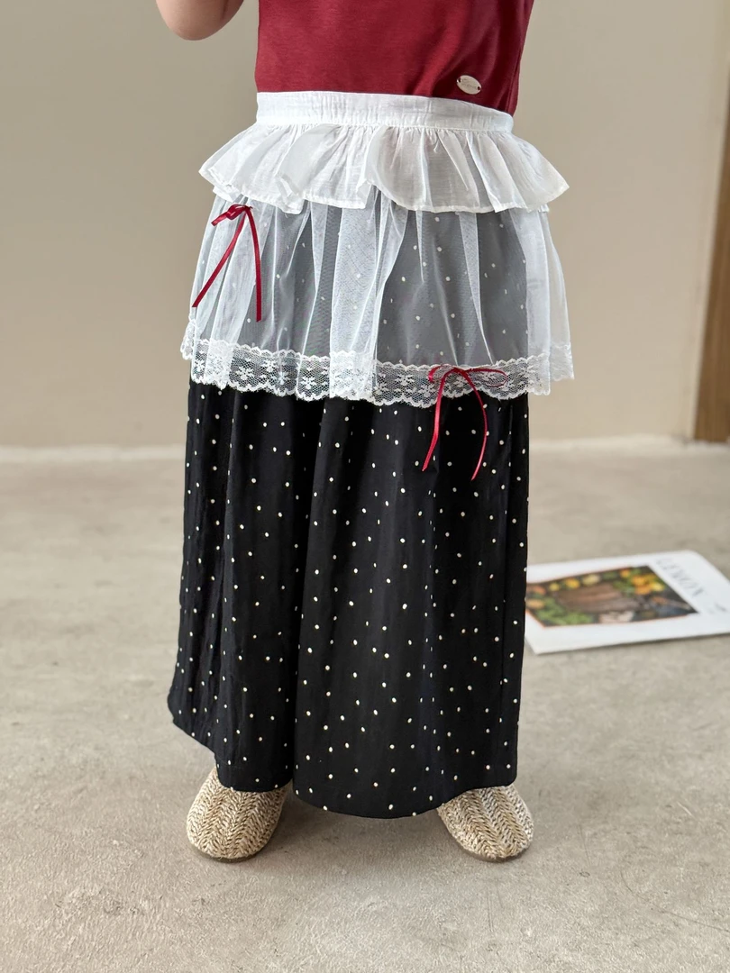 盗图必究【波点屁帘】女宝婴儿25新款儿童夏季波点阔腿裤屁帘百搭