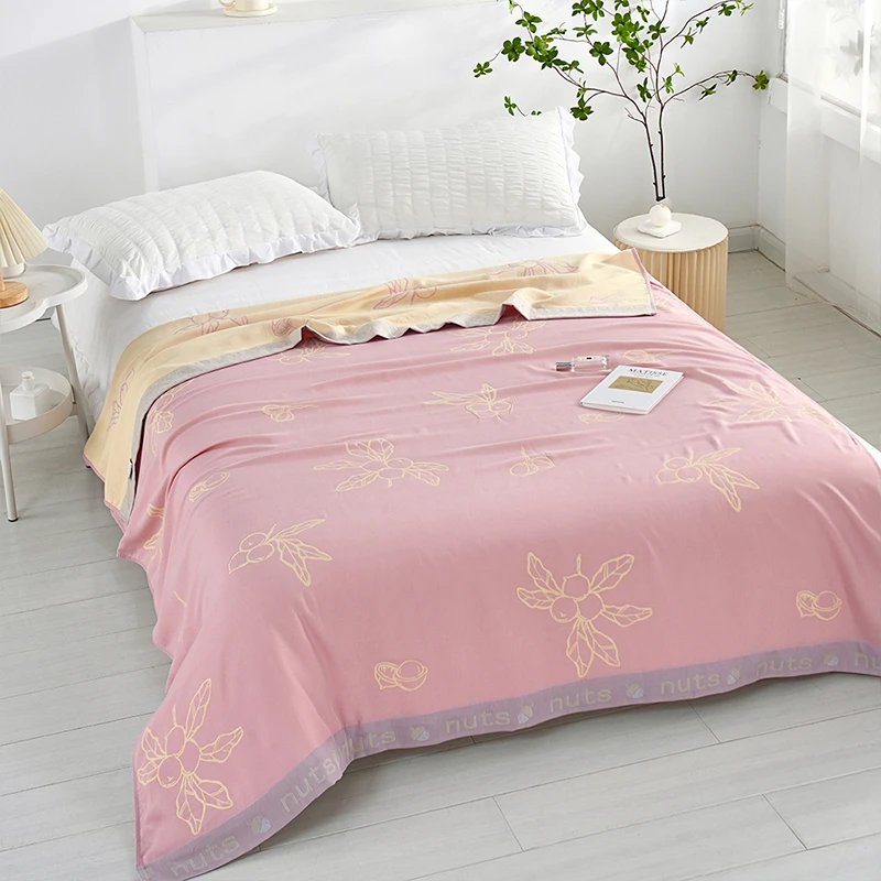 竹纤维毛巾被单人午睡空调夏季凉感盖毯冷感夏凉毯子冰丝休闲毯