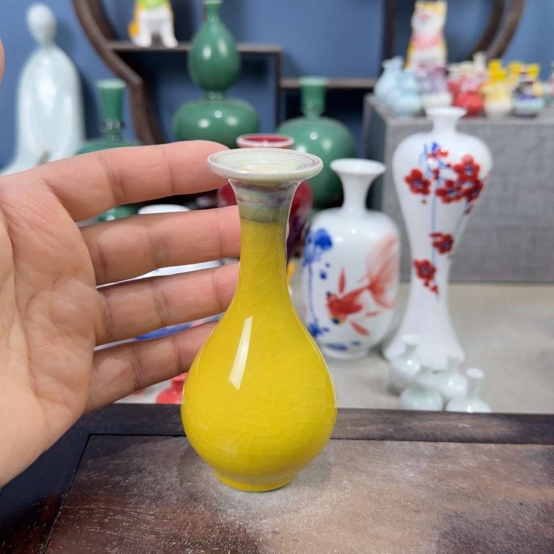 陶瓷手工小花器摆件