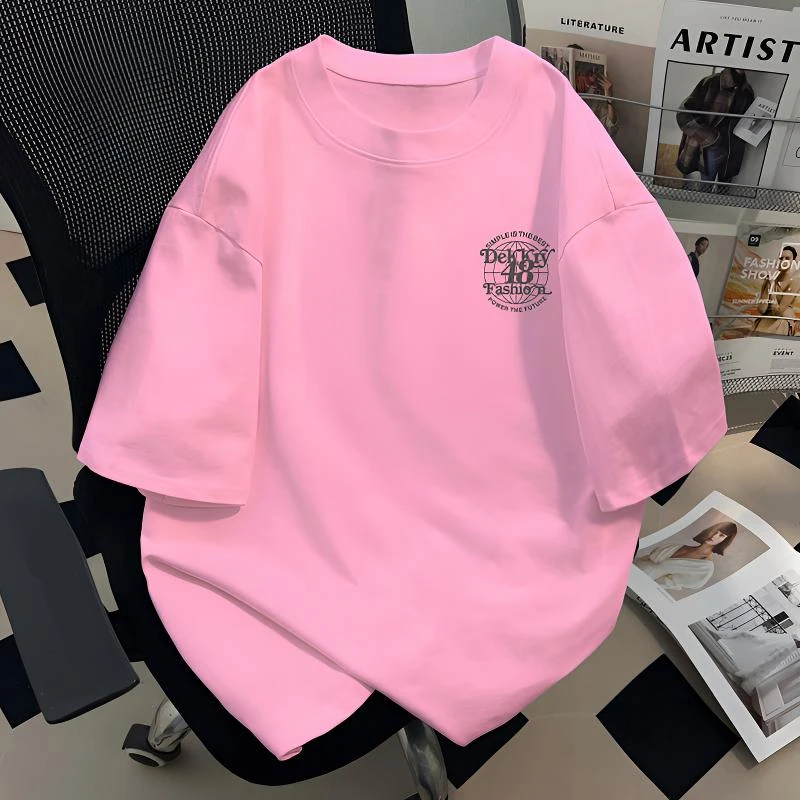 jtrt潮牌美式新款地球印花设计夏季纯棉短袖t恤男女高街圆领上衣