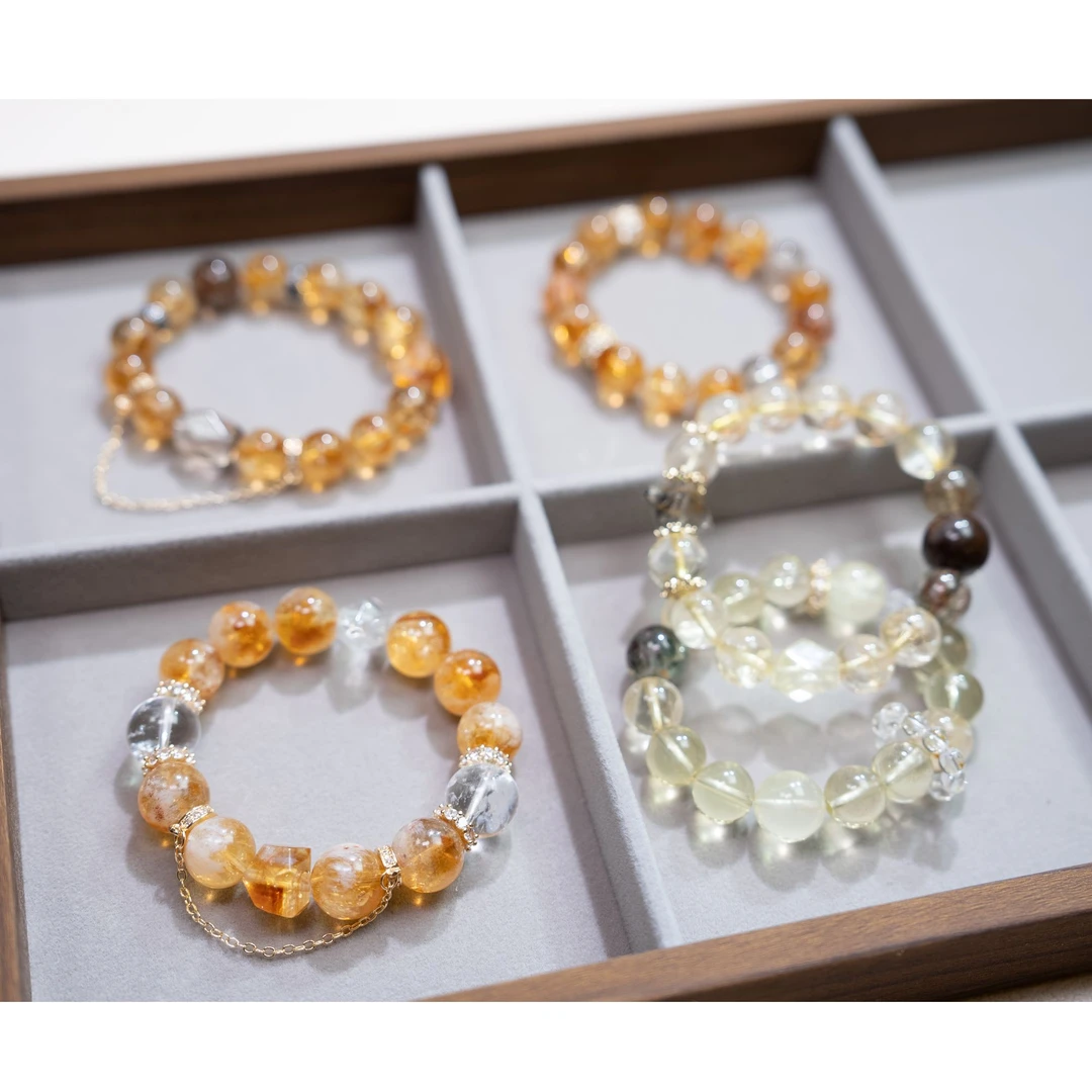 合成金属手链 原创设计水晶手串