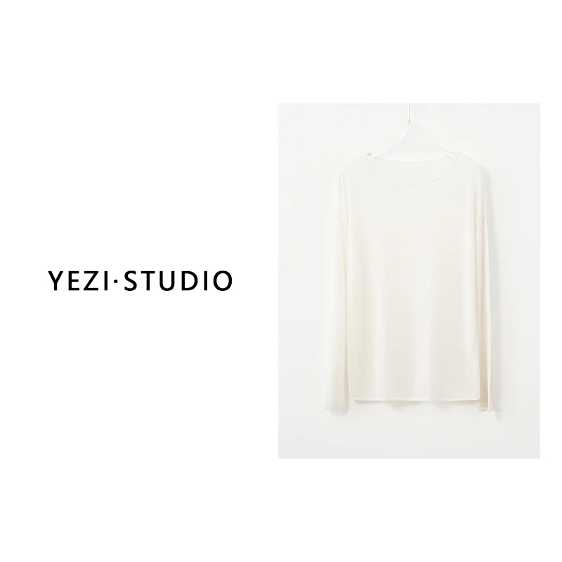 【棉花糖】80支极细羊毛轻盈亲肤水溶纱懒松弛针织衫上衣25318010