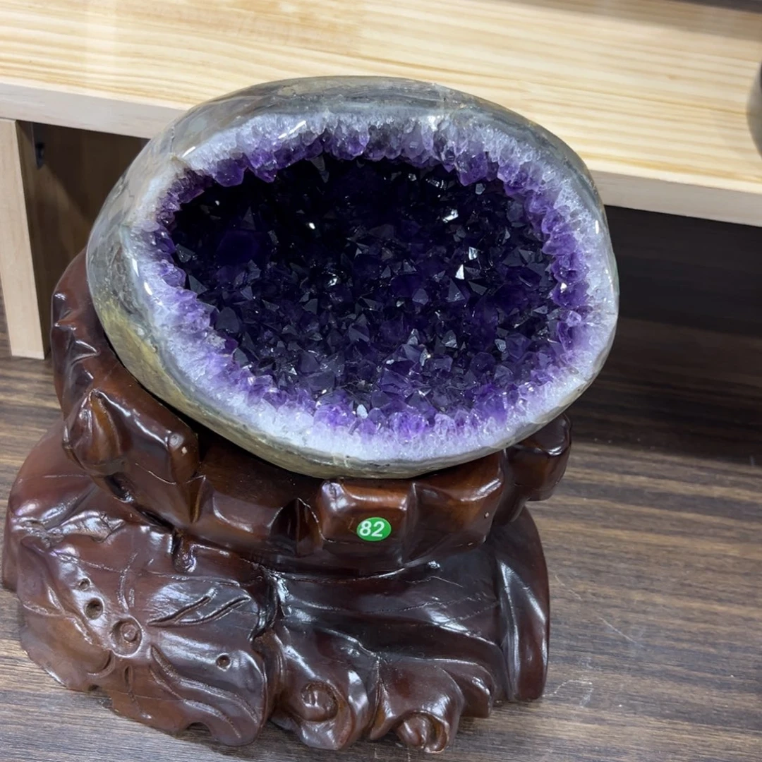 紫晶摆件未镶嵌钱袋子