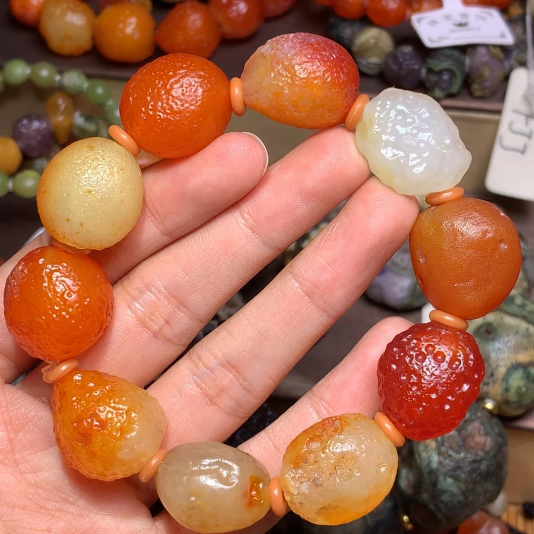 未镶嵌玛瑙/玉髓珠宝半成品