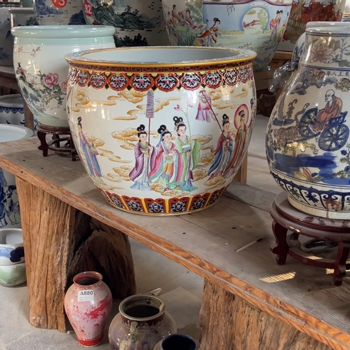 鸿***生瓷片景德镇陶瓷大缸60