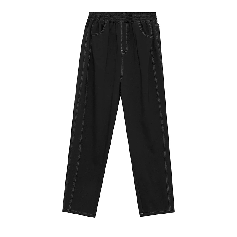 W732微胖休闲加绒牛仔裤冬季长裤