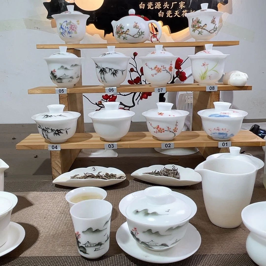 谢*勺手绘山水盖碗啊啊啊啊啊啊