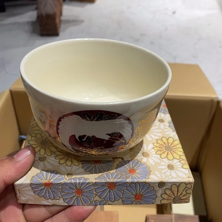 日本淘器抹茶碗大漏