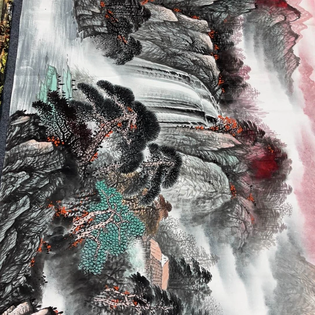 国画国画作品老师手绘