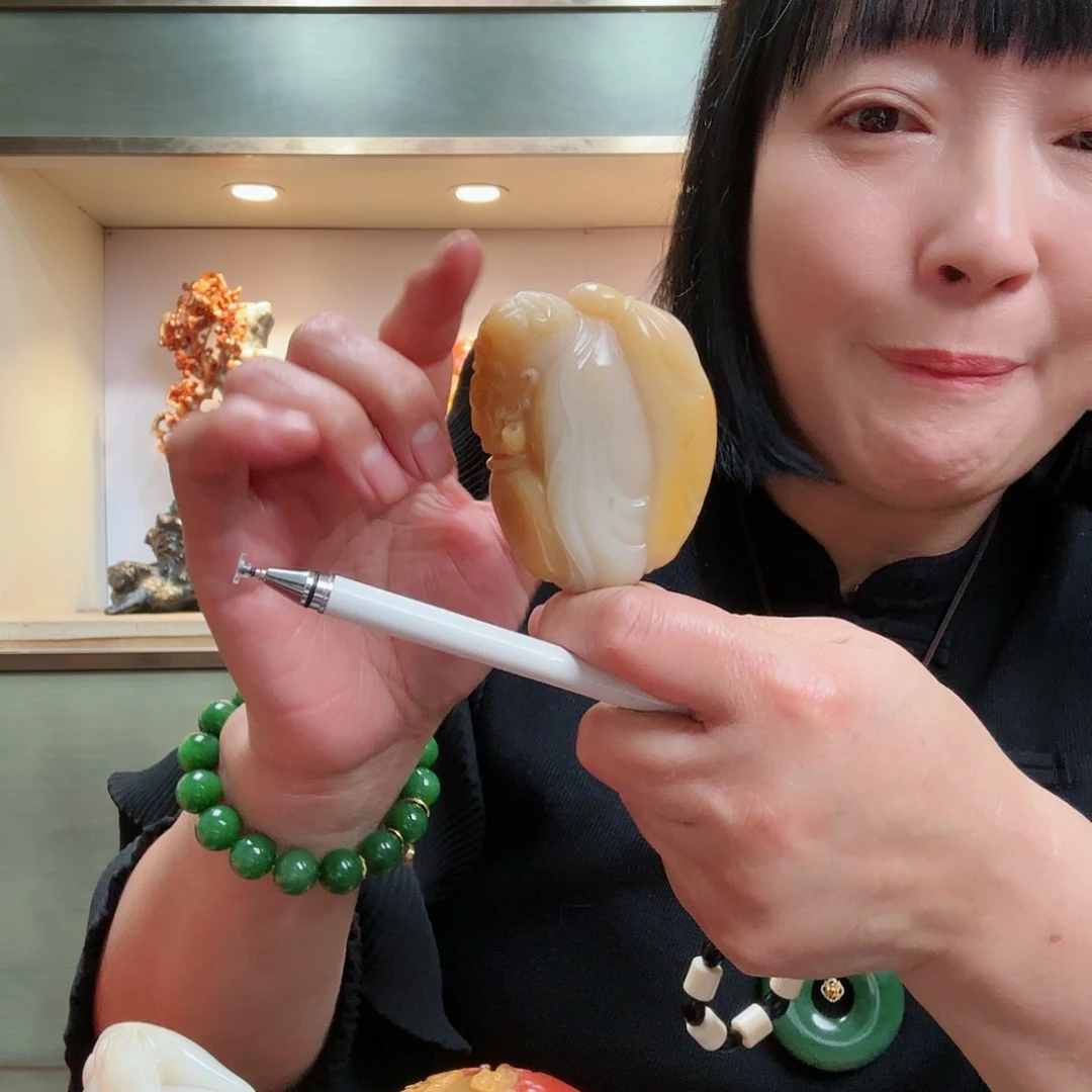 寿山石上**门寿山石把件