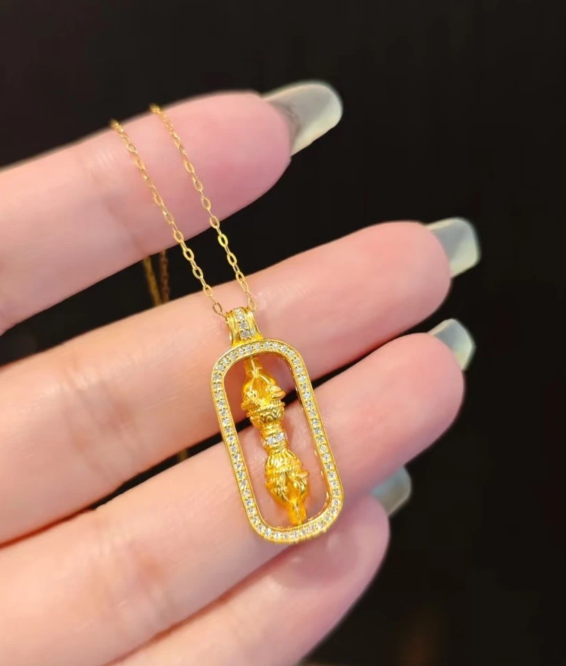 【KZ】精美金刚杵吊坠 赠链 -24