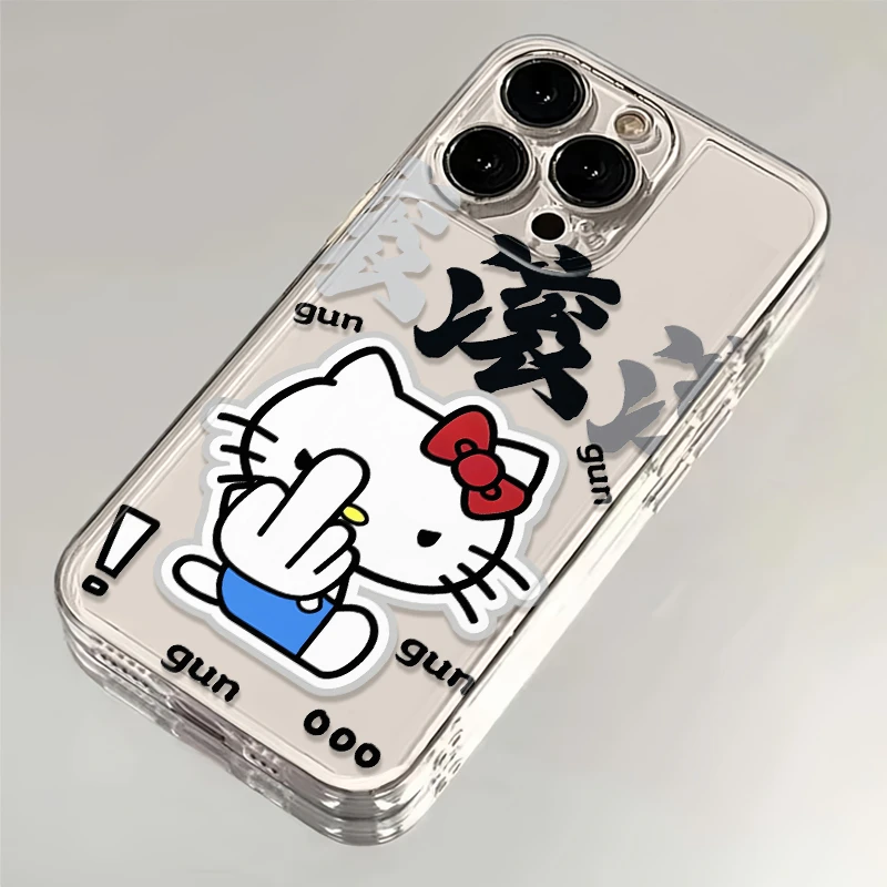 中指滚滚滚 透明壳苹果16promax手机壳小米oppovivo华为1加Mate70