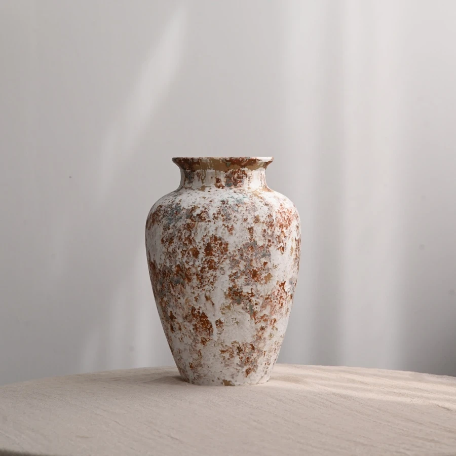 414*景德镇陶瓷花瓶大气高档侘寂风花瓶插花客厅玄关摆件280*100