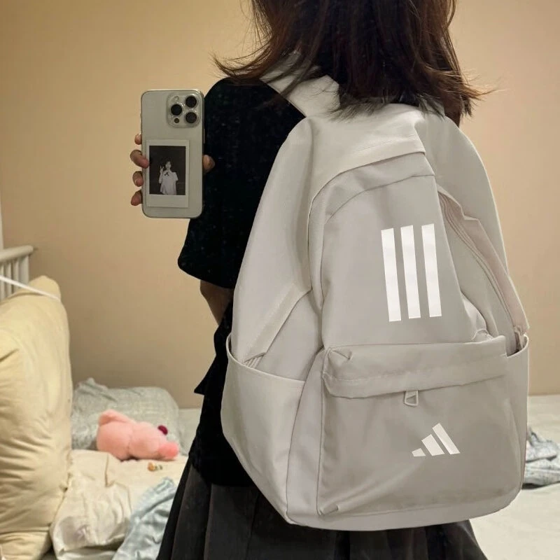 阿迪达斯正品双肩包男包女包2025新款学生书包大容量休闲旅行包