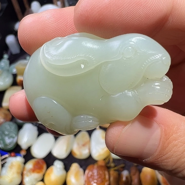 和田玉未镶嵌吊坠(不含链)