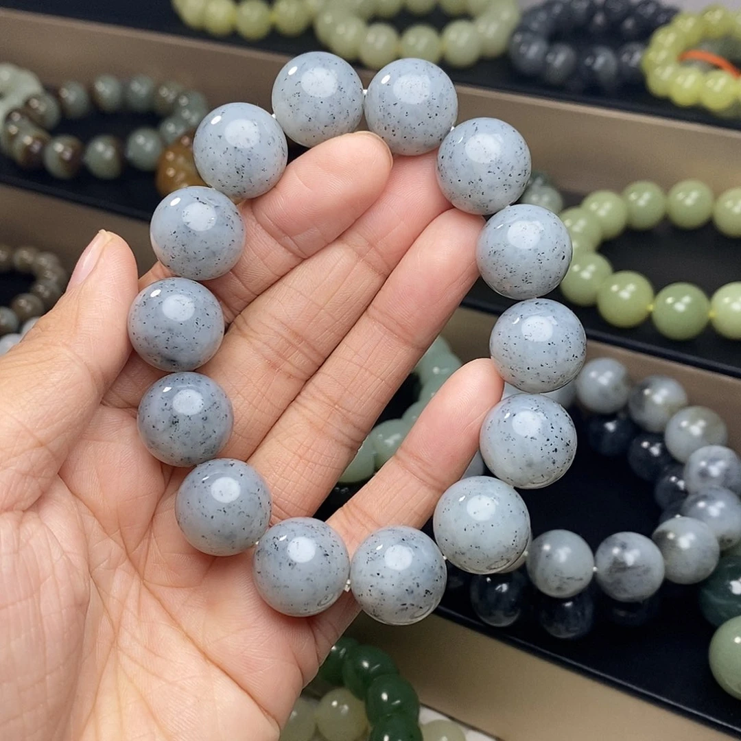 和田玉未镶嵌手链卡16