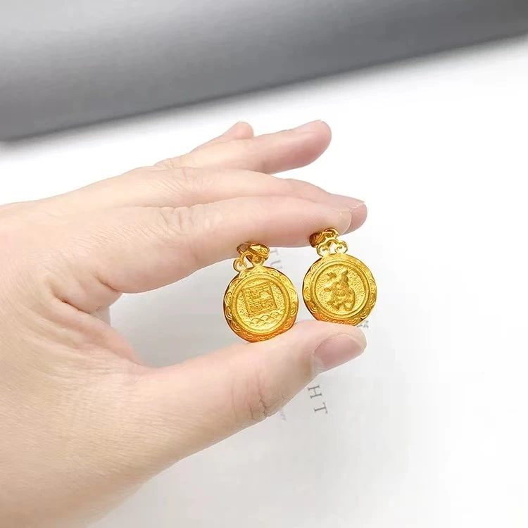 吊坠 双面福牌吊坠6400