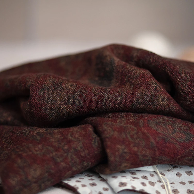 youyuansu/幽元素原创女装碎花时尚休闲棕文艺民族风围巾