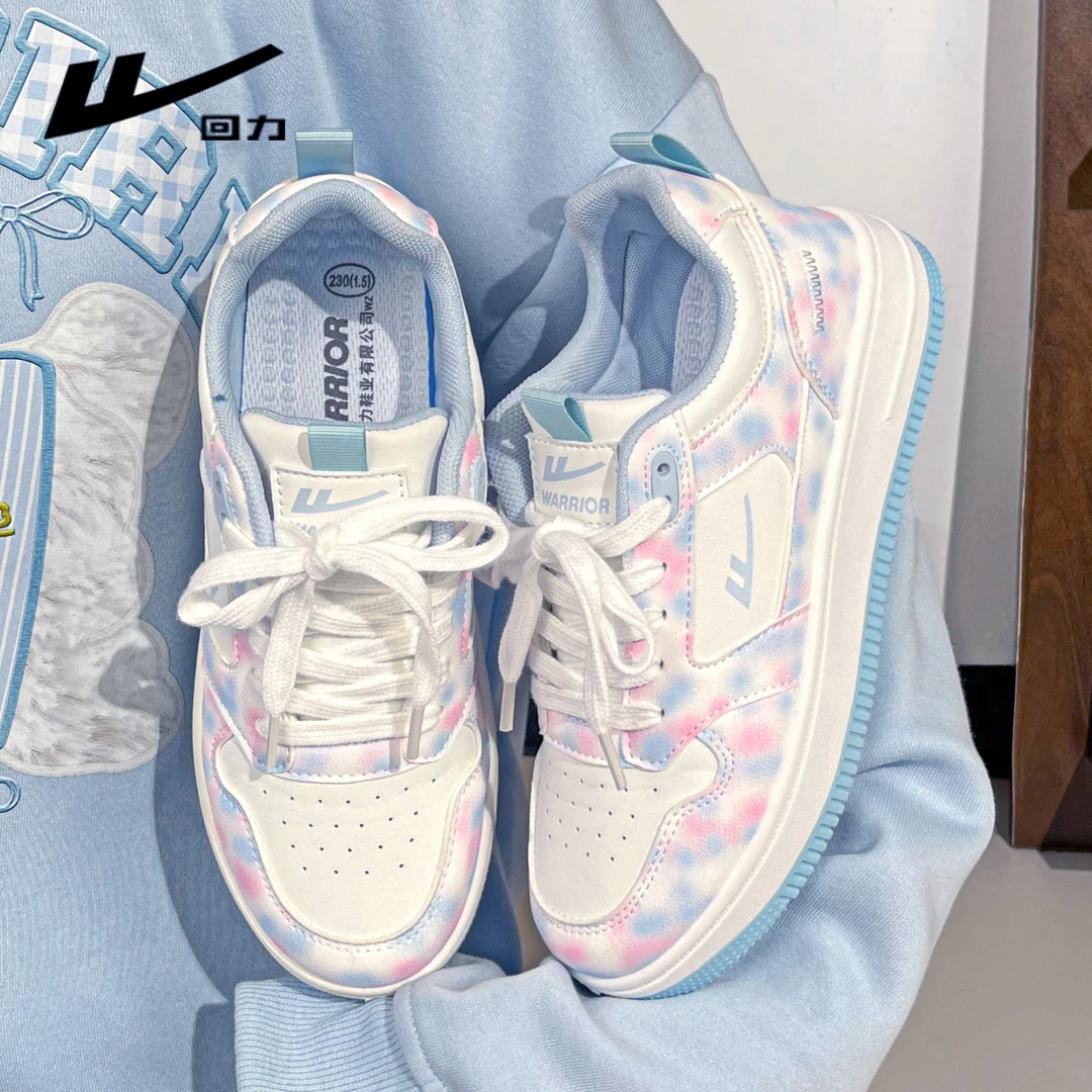 回力女鞋流光风板鞋2025秋季新款小白鞋学生平底百搭休闲鞋子2066