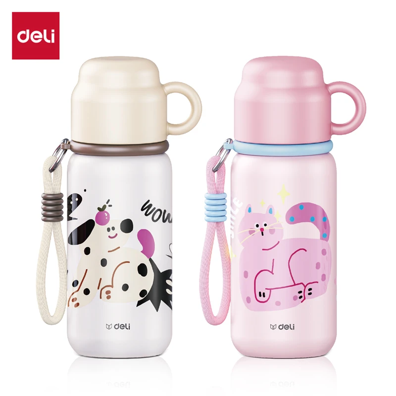 得力LL620保温杯(子弹头)500mL(304内胆)(混)