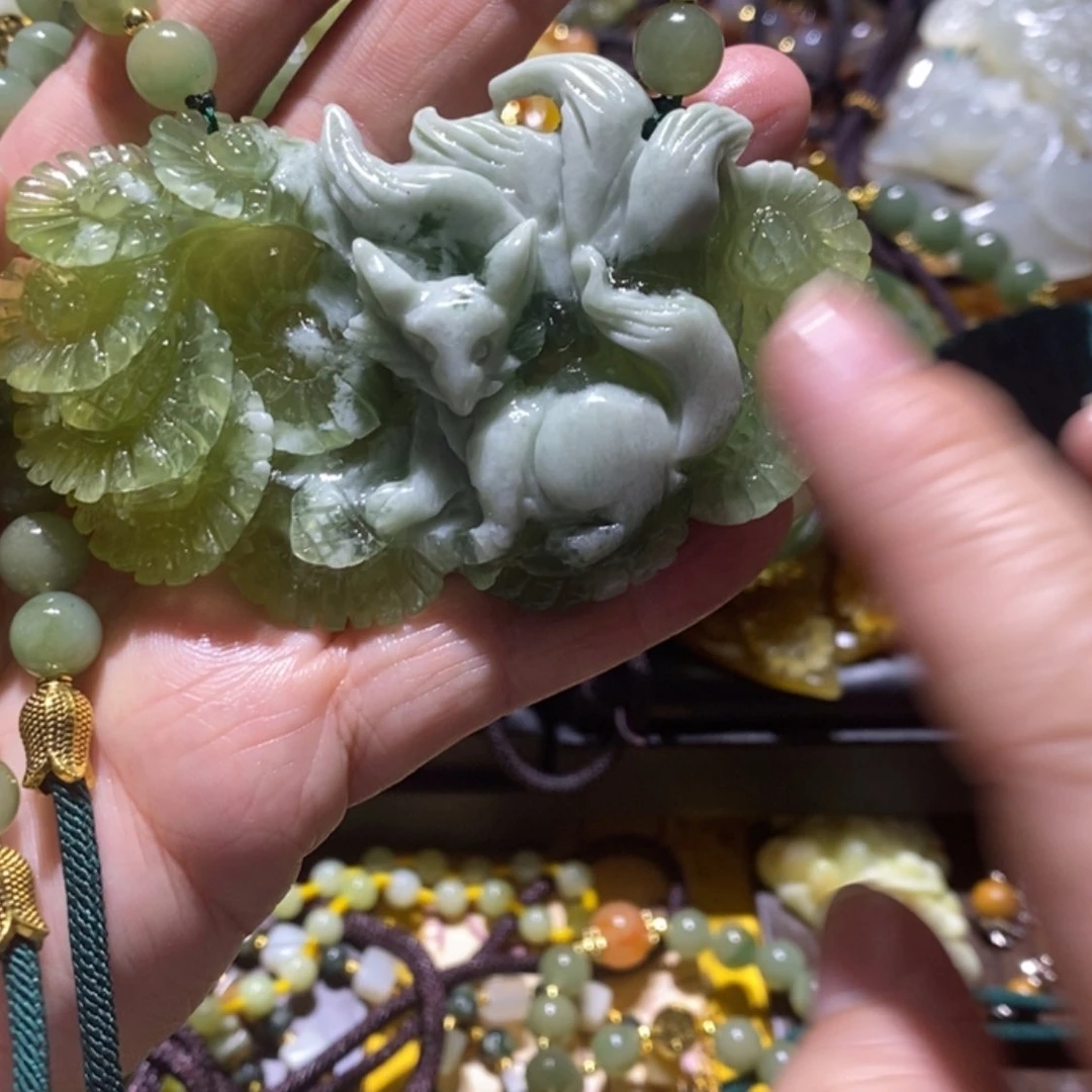 【闪购商品】岫玉毛衣链未镶嵌