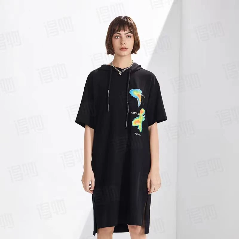 圈A潮物主义短袖连衣裙 女款