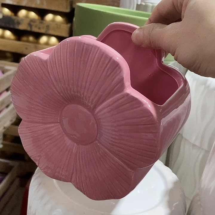 陶摆件陶盆有孔 瑕疵介意勿拍