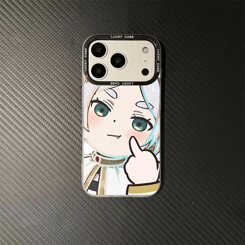 芙莉莲手机壳镭射渐变适用于苹果华为荣耀小米VIVOPPO一加27