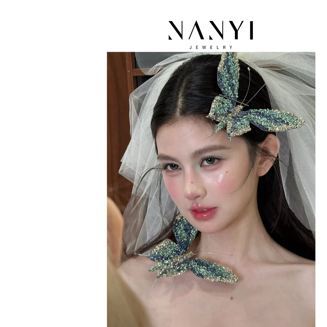 小南一｜康康造型 火遍全某网 灵动蓝绿 大蝴蝶