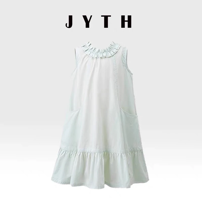 现货！女童超美轻奢小众高端无袖连衣裙夏季2025新款夏日沙滩裙