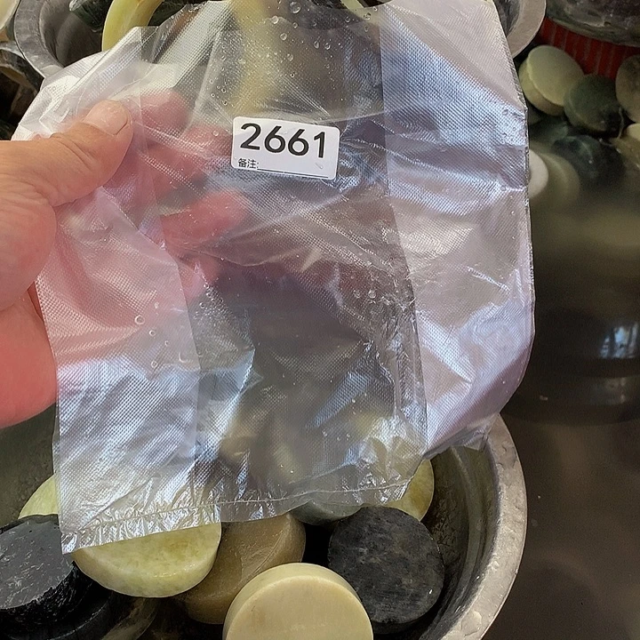 平***安未镶嵌蛇纹石玉手镯