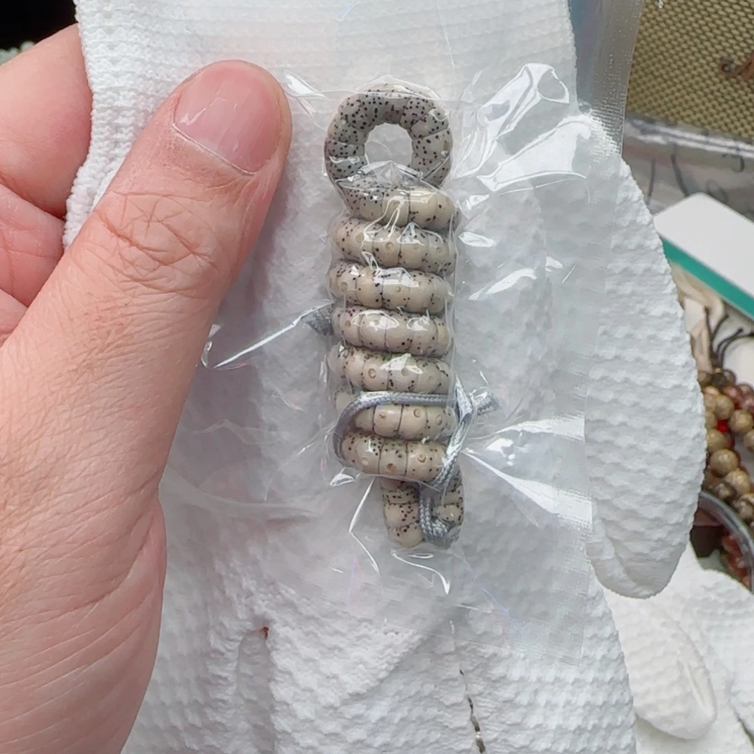 星月菩提手串糯冰大留白手工大肠6mm