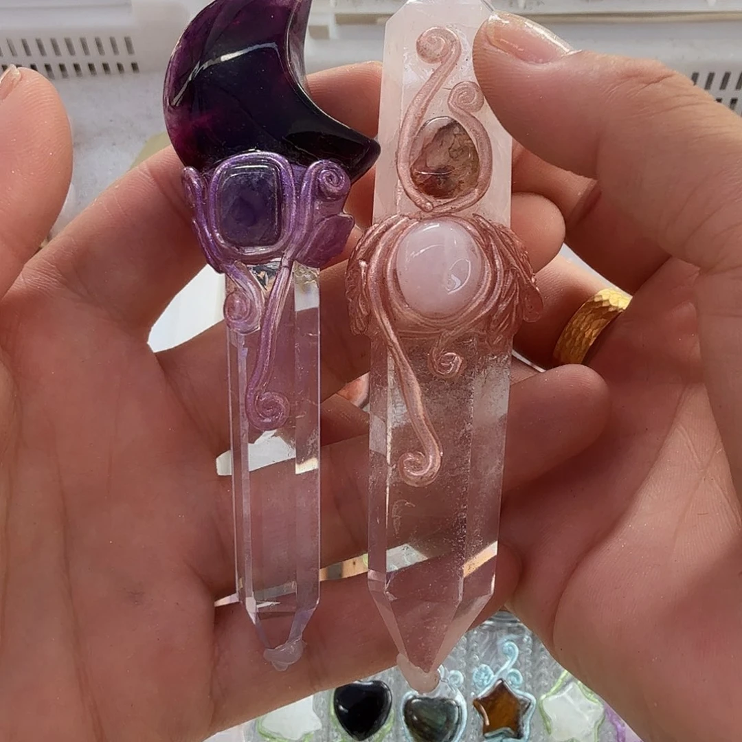 兔***饼未镶嵌颈饰紫晶白