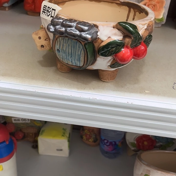 粗陶材质多肉花盆