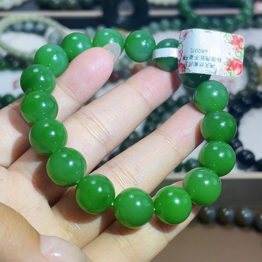 未镶嵌手链和田玉（碧玉）俄乌兰乌德 12