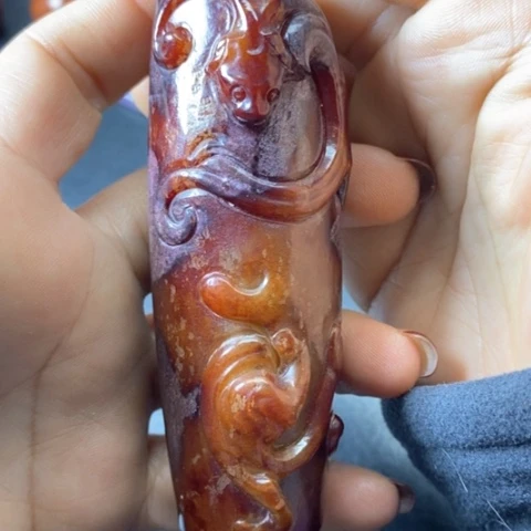 白玉菩提吊坠摆件