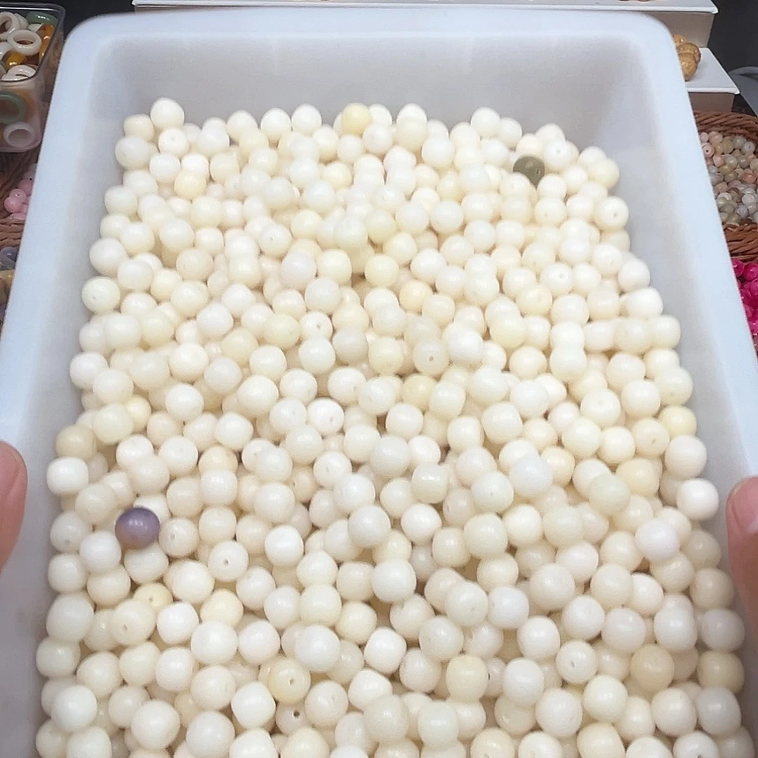 菩提根/象牙果手串1900颗桶珠微瑕