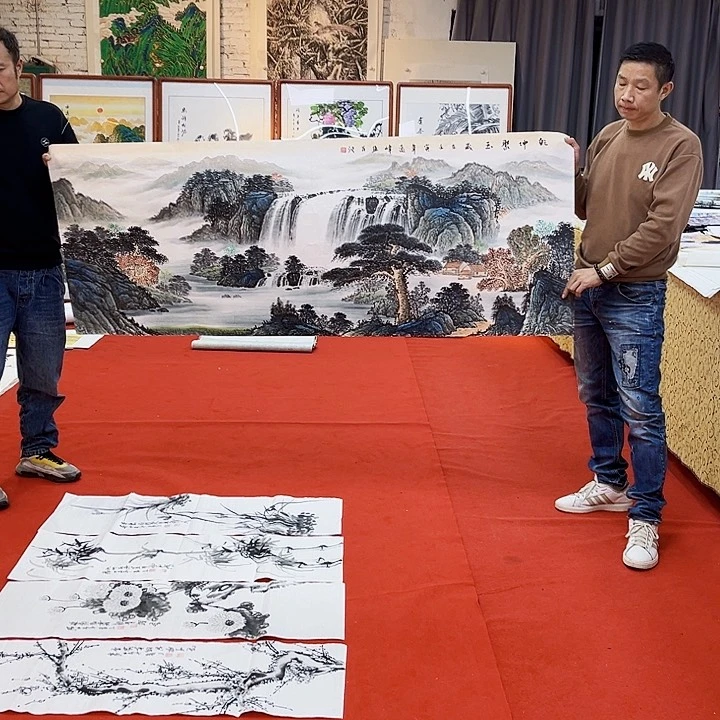 国画手绘图文图三的图片是