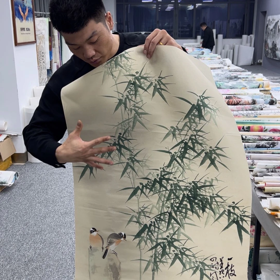 国画纯手绘字画宣纸