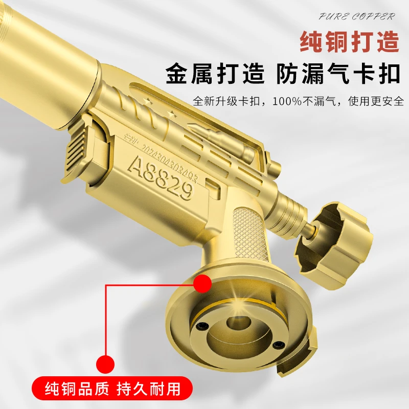 纯铜喷火烤枪卡式喷枪烧猪毛家用点火器枪头烘焙手持便携高温焊枪