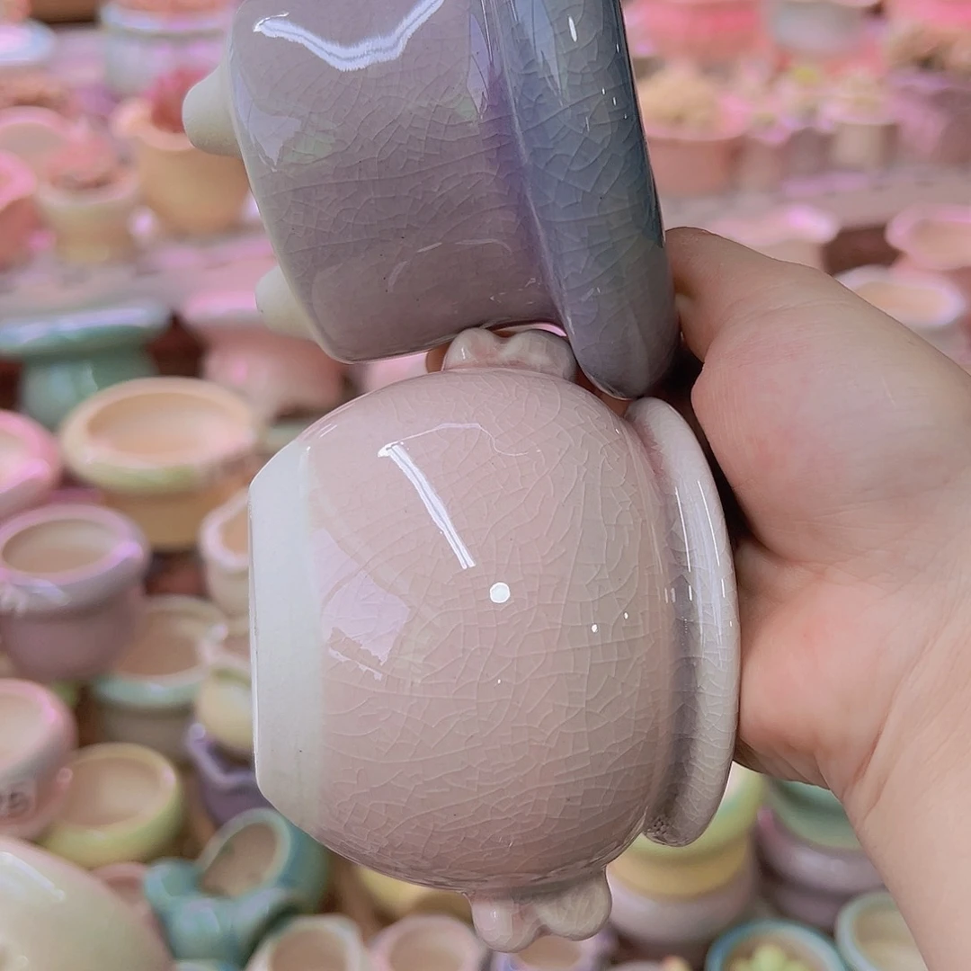 陶瓷花盆当场满12包邮