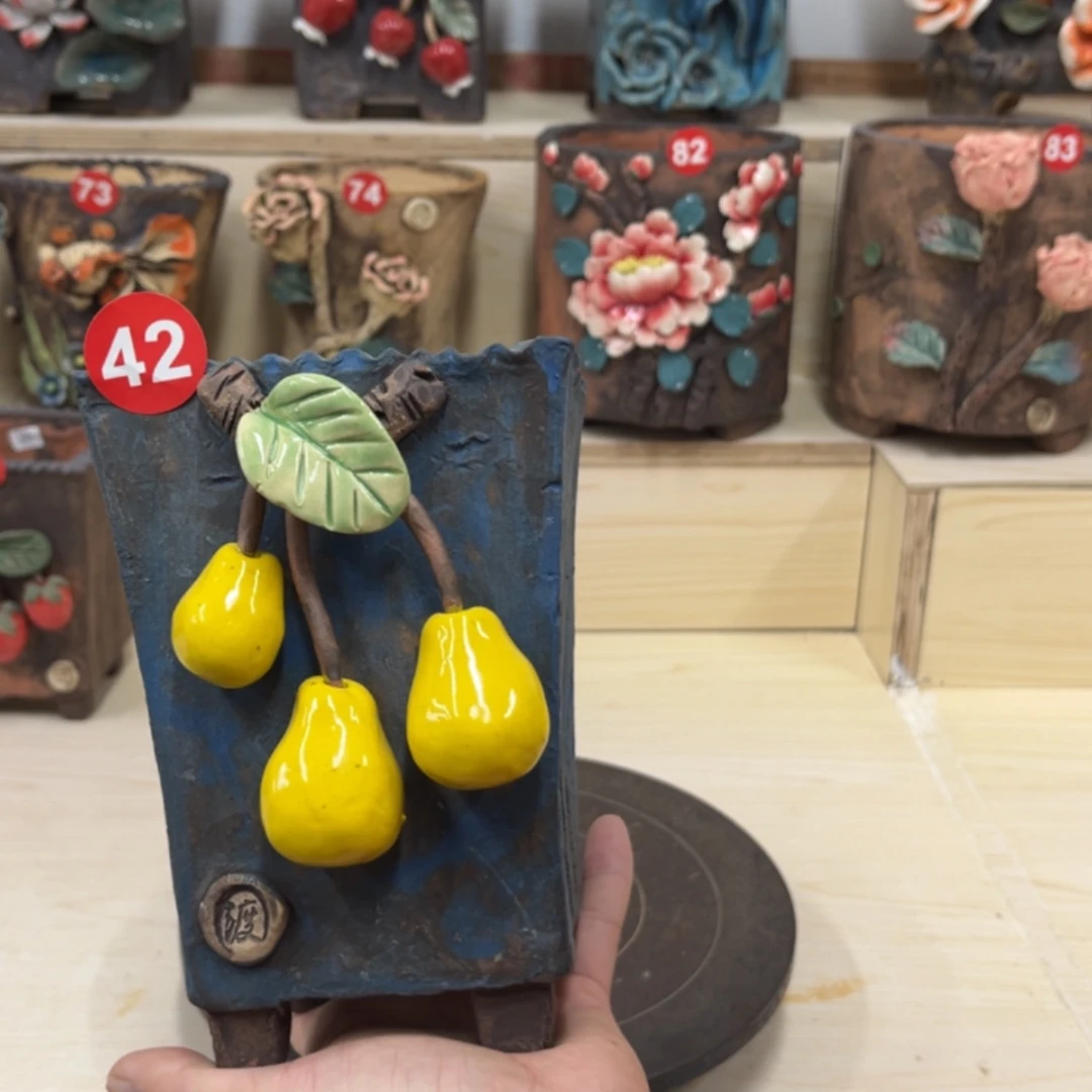 【闪购商品】紫砂花盆42内口 9.5×8外高17