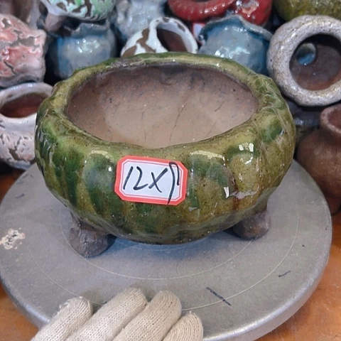 粗陶花盆手工花盆