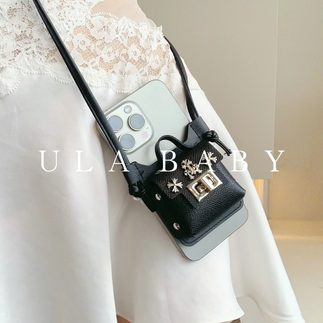 【喜儿ula】6-9-4时尚mini长链斜挎精致设计感手机包包