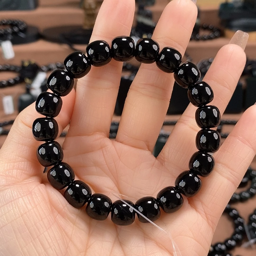 和田玉未镶嵌手链10特黑