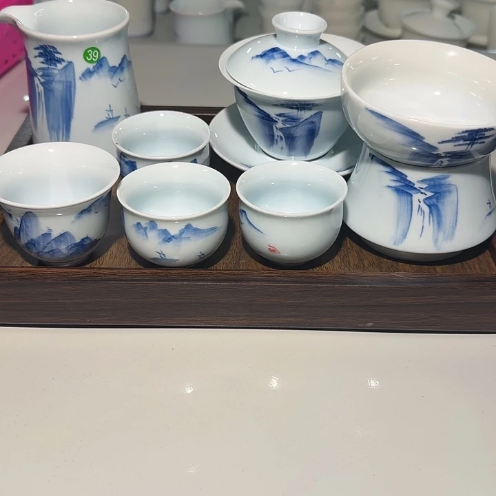 老物件影青系列山水套组